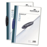 Swingclip Clear Report Cover, Letter Size, Dark Blue Clip, 25-box