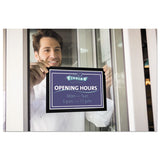 Duraframe Sign Holder, 8 1-2 X 11, Black Frame, 2 Per Pack