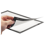Duraframe Sign Holder, 8 1-2 X 11, Black Frame, 2 Per Pack