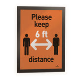 Duraframe Sign Holder, 11" X 17", Silver, 2-pk
