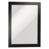 Duraframe Sign Holder, 5 1-2 X 8 1-2, Black Frame, 2-pack