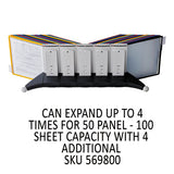 Sherpa Desk Reference System, 10 Panels, 10 X 5 5-8 X 13 7-8, Assorted Borders