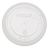 Straw-slot Cold Cup Lids, 9oz-20oz Cups, Clear, 100-sleeve, 10 Sleeves-carton