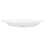 Concorde Foam Plate, 3-comp, 9" Dia, White, 125-pack, 4 Packs-carton