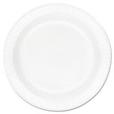 Concorde Non-laminated Foam Plates, 9"diameter, White, 125-pack