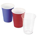 Solo Plastic Party Cold Cups, 16oz, Red, 50-bag, 20 Bags-carton