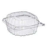 Clearseal Hinged-lid Plastic Containers, 8.22w X 3.02h, Clear, Plastic, 250/carton