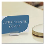Clips Grips Tags Supergrip Display Holder, 1 X 1-2 X 1-2, Clear, 50-pack