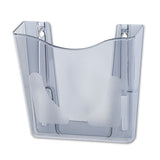 Euro-style Docupocket Portrait Wall File, 10 1-4 X 10 X 4, Smoke