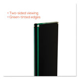 Double-sided Magnetic Sign Display, 8 1-2 X 11 Insert, 56" Tall, Clear-black