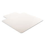 Rollamat Frequent Use Chair Mat, Med Pile Carpet, Flat, 45 X 53, Wide Lipped, Clear