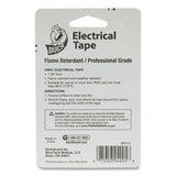 Pro Electrical Tape, 1" Core, 0.75" X 66 Ft, Black