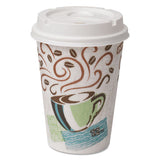 Paper Hot Cups & Lids Combo Bag, 12 Oz, 50-pack, 6-packs Per Carton