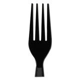 Plastic Cutlery, Heavyweight Forks, Black, 1,000-carton