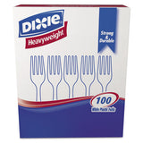 Plastic Cutlery, Heavyweight Soup Spoons, White, 100-box