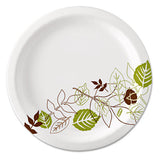 Pathways Soak-proof Shield Mediumweight Paper Plates, 6 7-8", Grn-burg, 500-ct