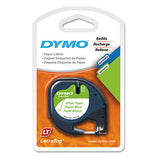 Letratag Plastic Label Tape Cassette, 0.5" X 13 Ft, Clear