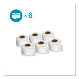 Lw Address Labels, 1.13" X 3.5", White, 130-roll, 6 Rolls-pack