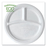 Vanguard Renewable And Compostable Sugarcane Plates, 6", White, 1,000-carton