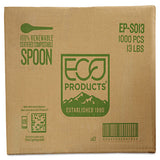 Plantware Compostable Cutlery, Spoon, 6", Pearl White, 50-pack, 20 Pack-carton