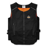 Chill-its 6255 Lightweight Phase Change Cooling Vest, Cotton/polyester, Small/medium, Black, Ships In 1-3 Business Days