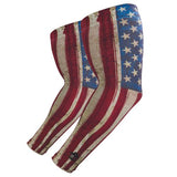 Chill-its 6695 Sun Protection Arm Sleeves, Polyester/spandex, Medium/large, American Flag, Ships In 1-3 Business Days