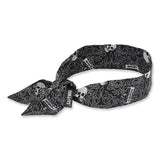 Chill-its 6700 Cooling Bandana Polymer Tie Headband, One Size Fits Most, Skulls, Ships In 1-3 Business Days
