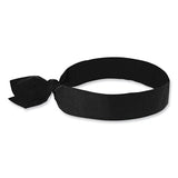 Chill-its 6700 Cooling Bandana Polymer Tie Headband, One Size Fits Most, Black, Ships In 1-3 Business Days