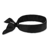 Chill-its 6702 Cooling Embedded Polymers Tie Bandana, One Size Fits Most, Black, Ships In 1-3 Business Days