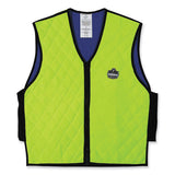 Chill-its 6665 Embedded Polymer Cooling Vest With Zipper, Nylon/polymer, 2x-large, Lime, Ships In 1-3 Business Days