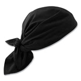 Chill-its 6710ct Cooling Pva Tie Bandana Triangle Hat, One Size Fits Most, Black, Ships In 1-3 Business Days
