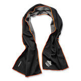 Chill-its 6602mf Evaporative Microfiber Cooling Towel, 40.9 X 9.8, One Size, Microfiber, Black, Ships In 1-3 Business Days