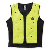 Chill-its 6685 Premium Dry Evaporative Cooling Vest With Zipper, Nylon, Medium, Lime , Ships In 1-3 Business Days