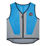 Chill-its 6667 Wet Evaporative Pva Cooling Vest With Zipper, Pva, 2x-large, Blue, Ships In 1-3 Business Days