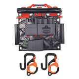 Arsenal 5711 Bucket Truck Tool Board, Locking Aerial Bucket Hooks Kit, 8-compartments, 24 X 22, Gray, Ships In 1-3 Bus Days