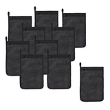 Arsenal 5718 Zippered Mesh Wash Bag, 8 X 10, Polyester, Black, 10/pack, Ships In 1-3 Business Days