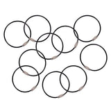 Arsenal 5719 Wire Cable Key Ring, 1.88" Dia, Iron, Black, 10/pack, Ships In 1-3 Business Days