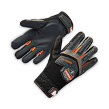 Proflex 9015f(x) Certified Anti-vibration Gloves And Dorsal Protection, Black, Medium, Pair, Ships In 1-3 Business Days