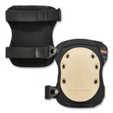 Proflex 325 Non-marring Rubber Cap Knee Pads, Buckle Closure, One Size Fits Most, Tan Cap, Pair, Ships In 1-3 Business Days