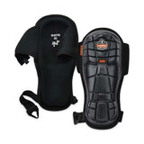 Proflex 342 Injected Gel Knee Pads, Extra Long Cap, Hook And Loop Closure, One Size, Black, Pair, Ships In 1-3 Business Days