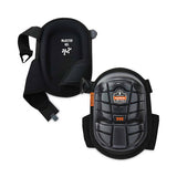 Proflex 345 Injected Gel Knee Pads, Long Cap, Hook And Loop Closure, One Size, Black, Pair, Ships In 1-3 Business Days