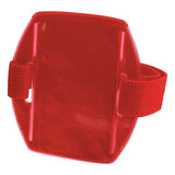 Squids 3386 Arm Band Id/badge Holder, Vertical, Hi-vis Orange 3.75 X 4.25 For 2.5 X 4 Insert, 10/pack, Ships In 1-3 Bus Days
