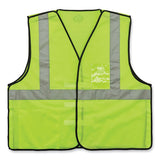 Glowear 8216ba Class 2 Breakaway Mesh Id Holder Vest, Polyester, 4x-large/5x-large, Lime, Ships In 1-3 Business Days