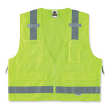 Glowear 8250z Class 2 Surveyors Zipper Vest, Polyester, Small/medium, Lime, Ships In 1-3 Business Days