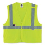 Glowear 8260frhl Class 2 Fr Safety Hook And Loop Vest, Modacrylic/kevlar, 2x-large/3x-large, Lime, Ships In 1-3 Business Days
