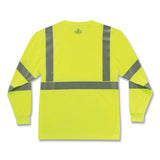 Glowear 8391 Class 3 Hi-vis Long Sleeve Shirt, Polyester, Lime, Large, Ships In 1-3 Business Days