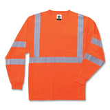 Glowear 8391 Class 3 Hi-vis Long Sleeve Shirt, Polyester, Orange, 5x-large, Ships In 1-3 Business Days