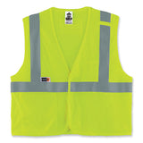 Glowear 8263frhl Class 2 Fr Safety Economy Hook And Loop Vest, Modacrylic Mesh/cotton, L/xl Lime, Ships In 1-3 Business Days