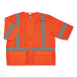 Glowear 8320z Class 3 Standard Zipper Vest, Polyester, Small/medium, Orange, Ships In 1-3 Business Days
