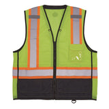 Glowear 8251hdz Class 2 Two-tone Hi-vis Safety Vest, Large To X-large, Lime, Ships In 1-3 Business Days